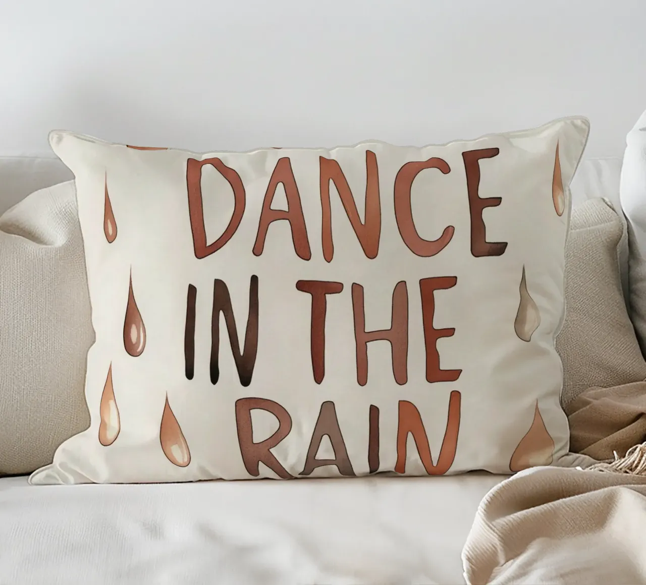 Dance In The Rain cuscino da treechild