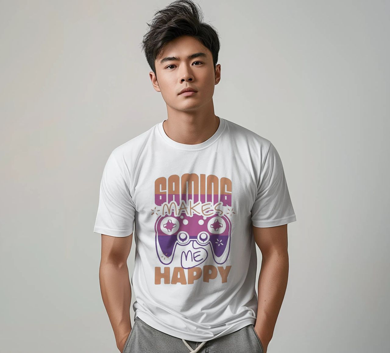 Il gioco mi rende felice t-shirt da Gunawan Rb