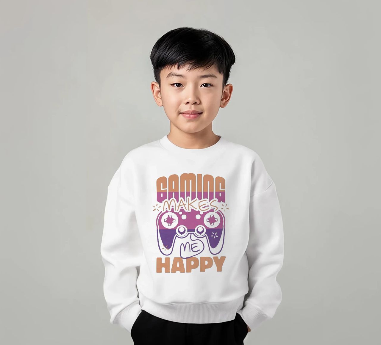 Il gioco mi rende felice felpa bambino da Gunawan Rb