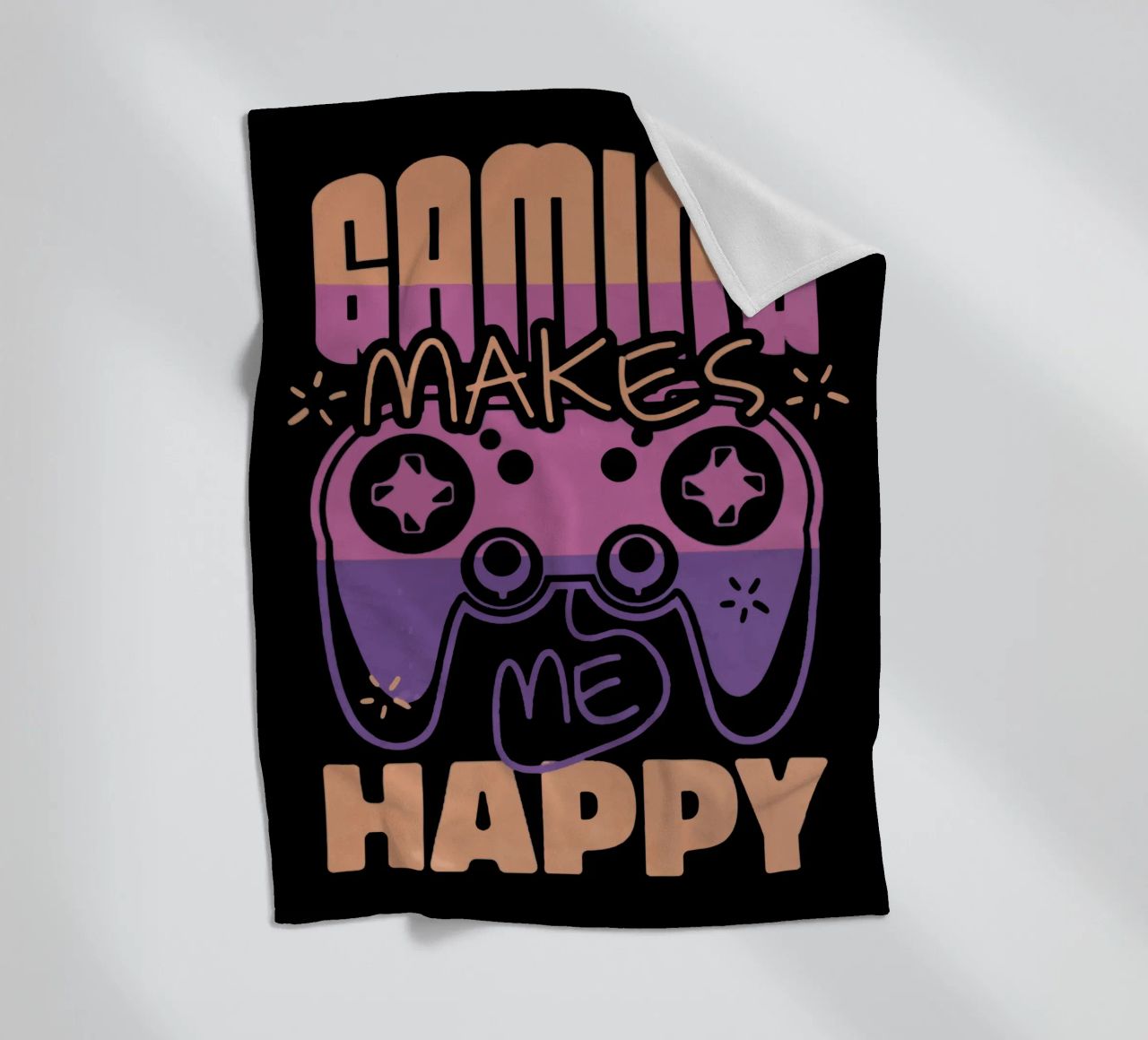Il gioco mi rende felice coperta in pile da Gunawan Rb