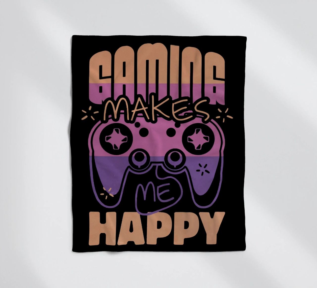 Il gioco mi rende felice coperta in pile da Gunawan Rb