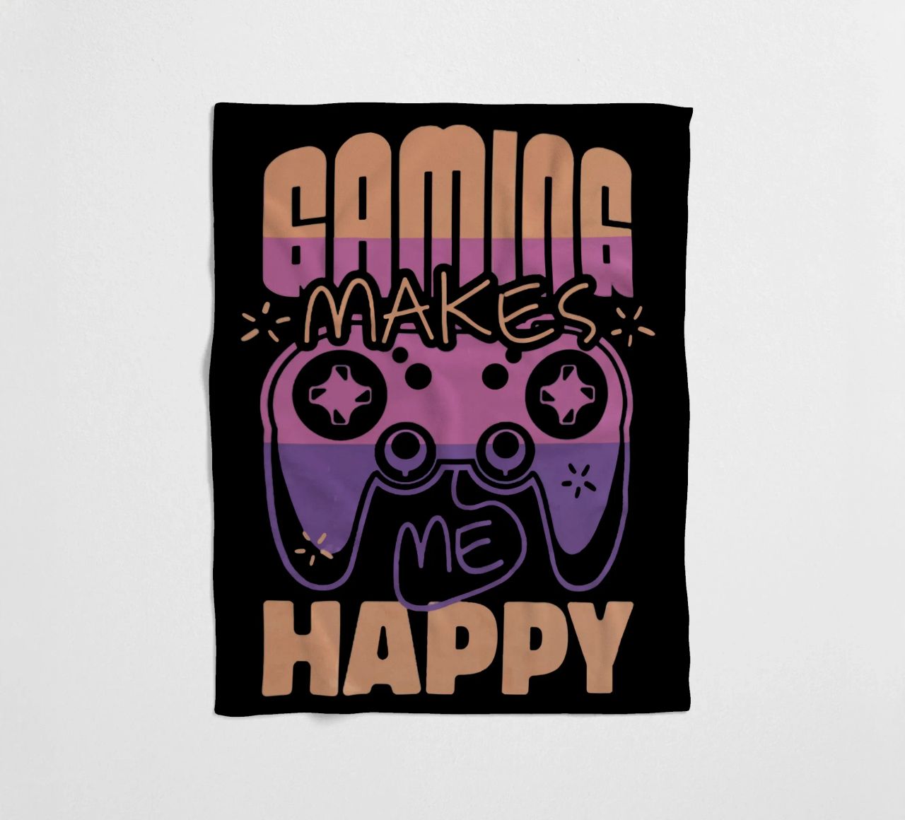 Il gioco mi rende felice coperta in pile da Gunawan Rb