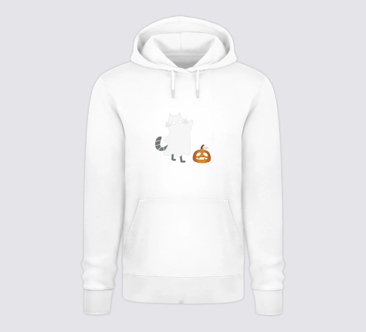 Ghost cat felpa con cappuccio da edsonramosart