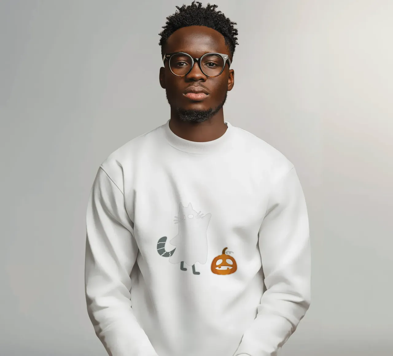 Ghost cat Sweatshirt von edsonramosart