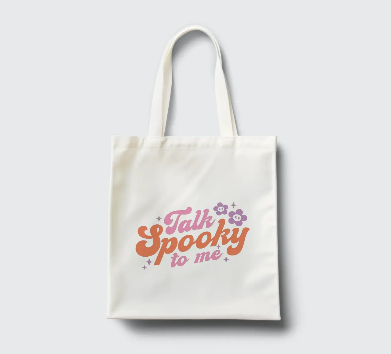 Talk Spooky To Me borsa in juta da artographieHome