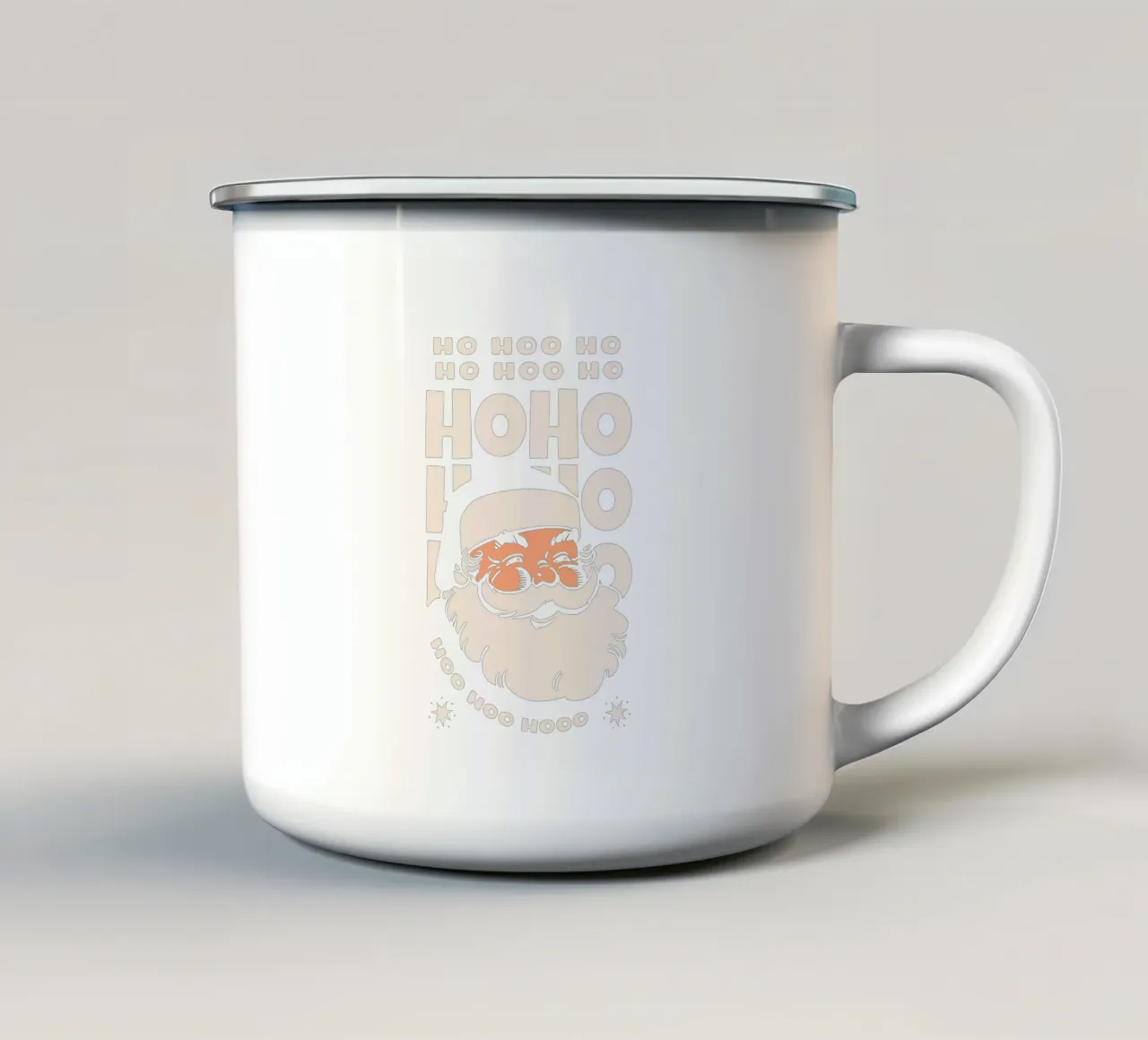 Ho Ho Ho tazza in smalto da Gunawan Rb