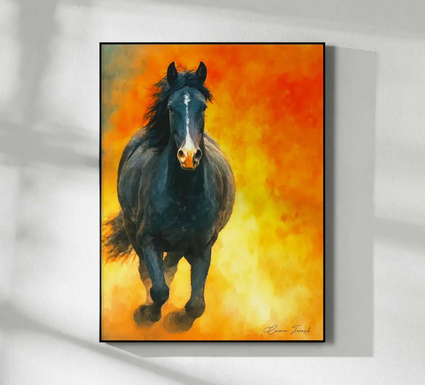 Pferd Acryl-Glas von Puschkinowa