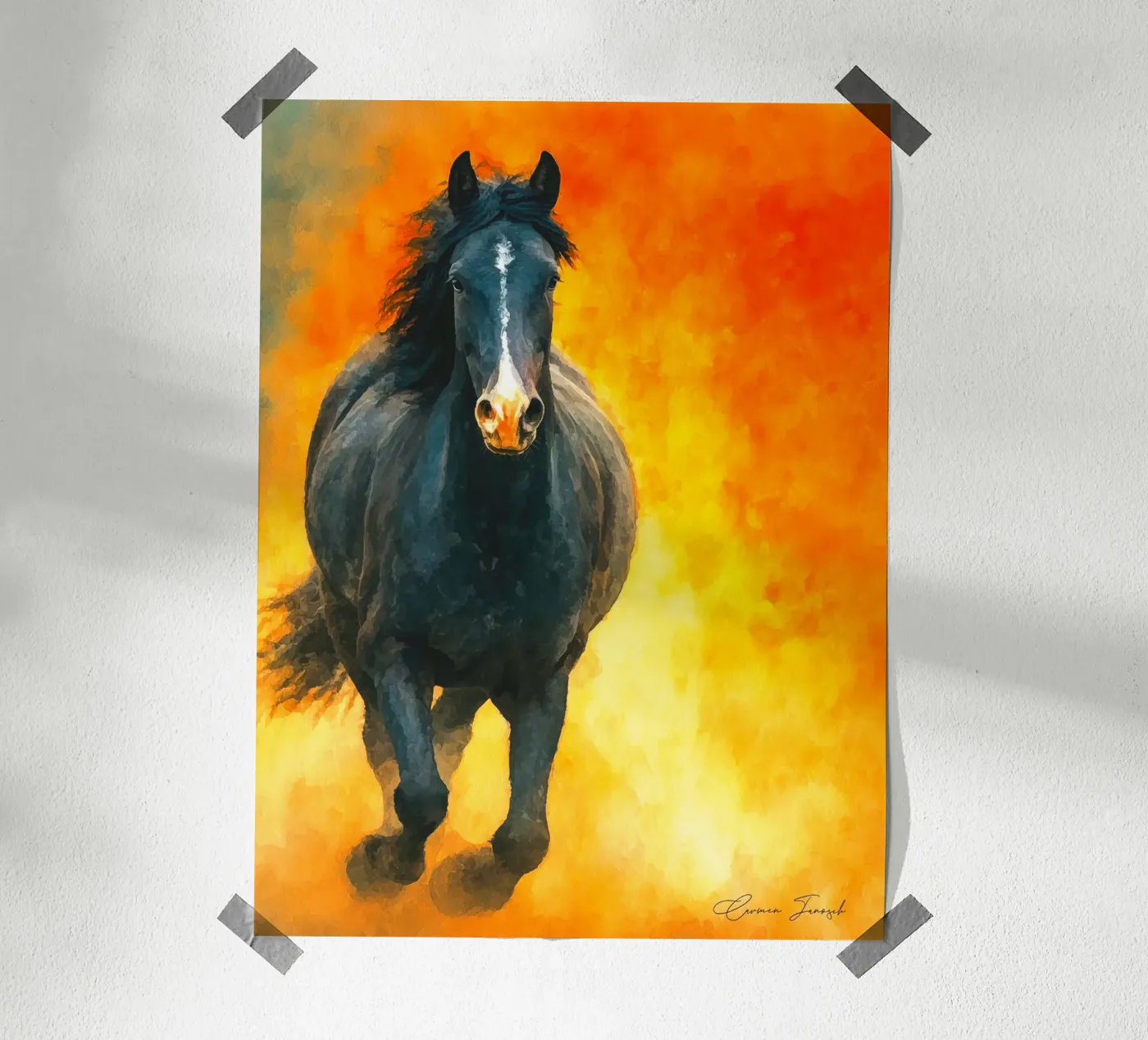 Pferd Poster von Puschkinowa