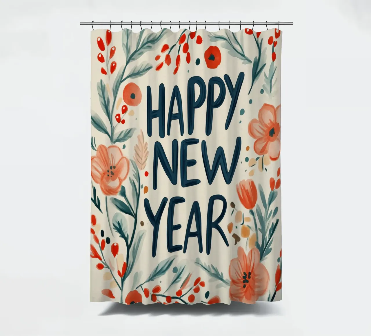 Happy New Year Duschvorhang von treechild