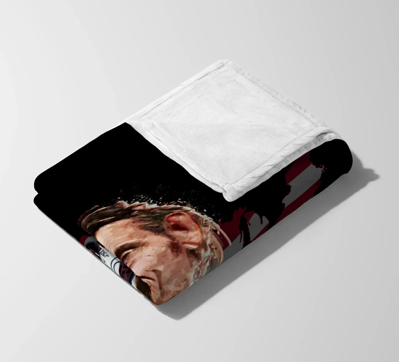 Abraham Lincoln USA fleece blanket by Gunawan Rb