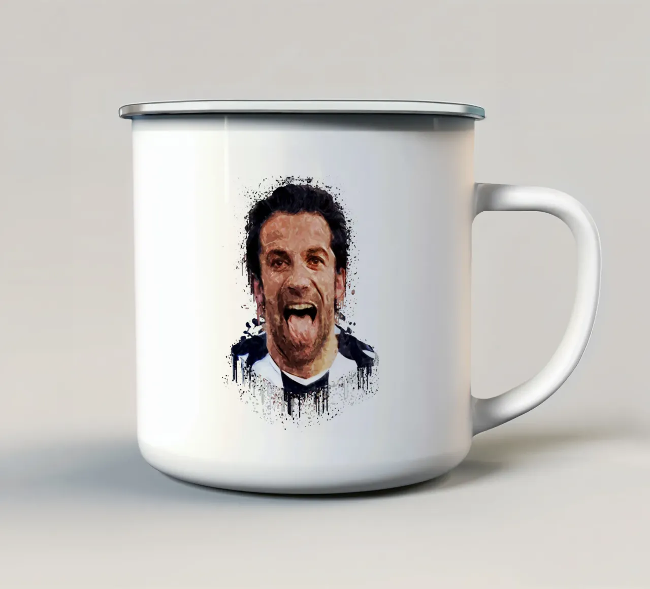 Alessandro Del Piero tazza in smalto da Gunawan Rb