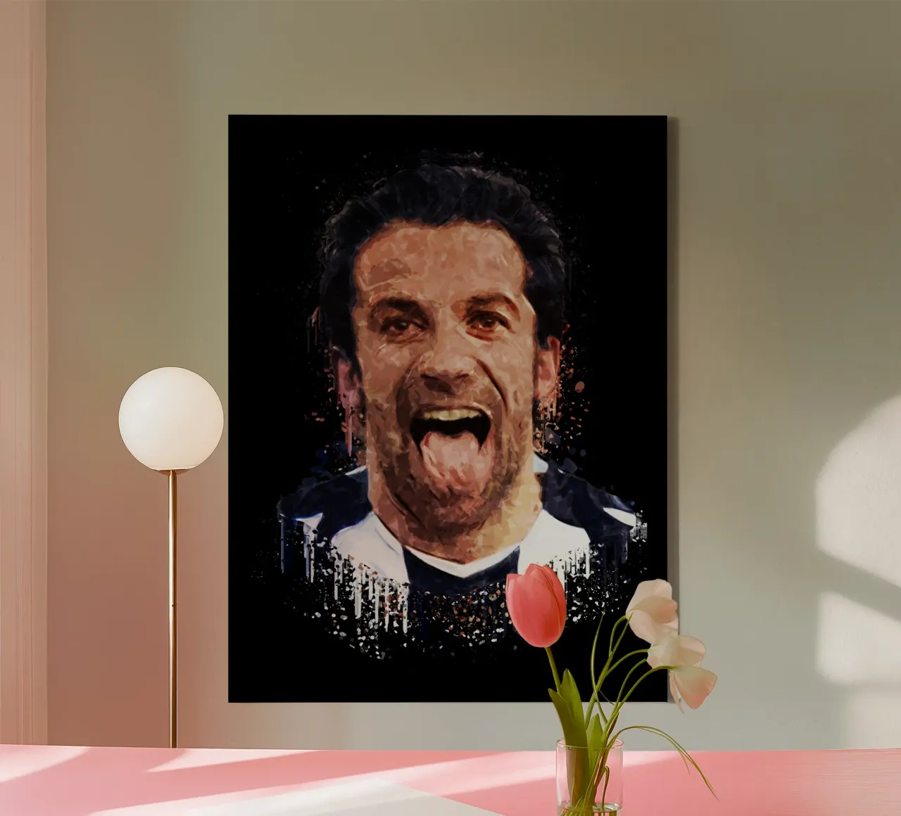 Alessandro Del Piero tela con Cornice a cassetta da Gunawan Rb