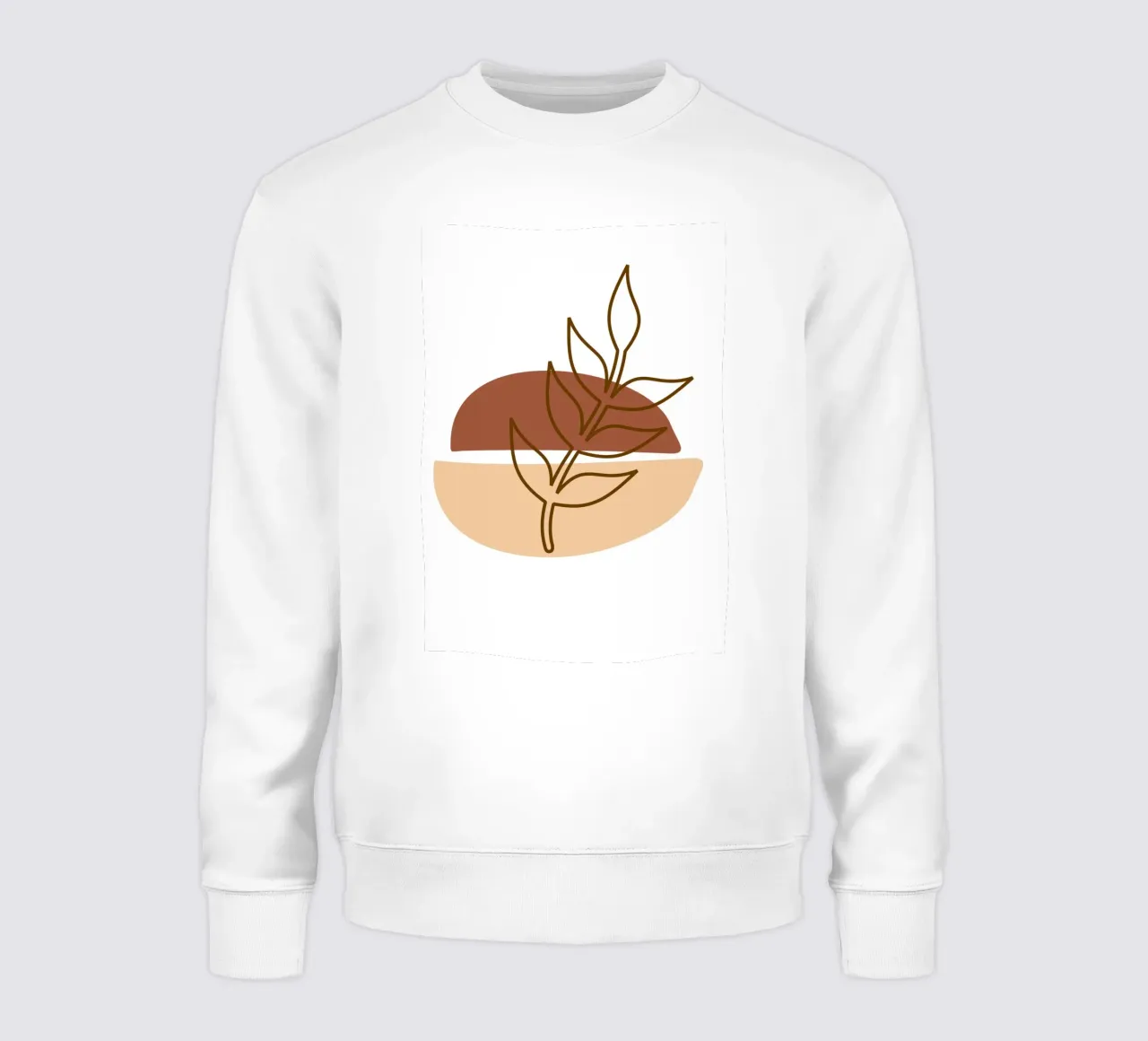 Abstract composition a leafy twig sudadera de LisaArtes