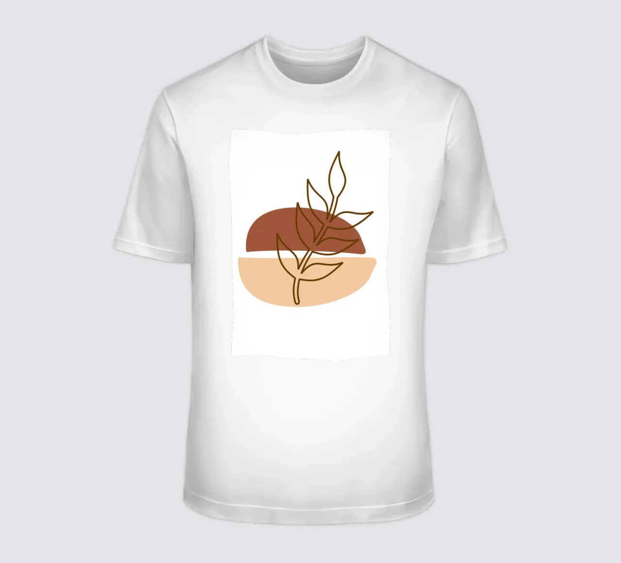 Abstract composition a leafy twig t-shirt da LisaArtes