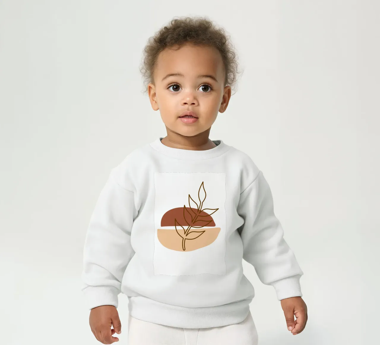 Abstract composition a leafy twig felpa neonato da LisaArtes