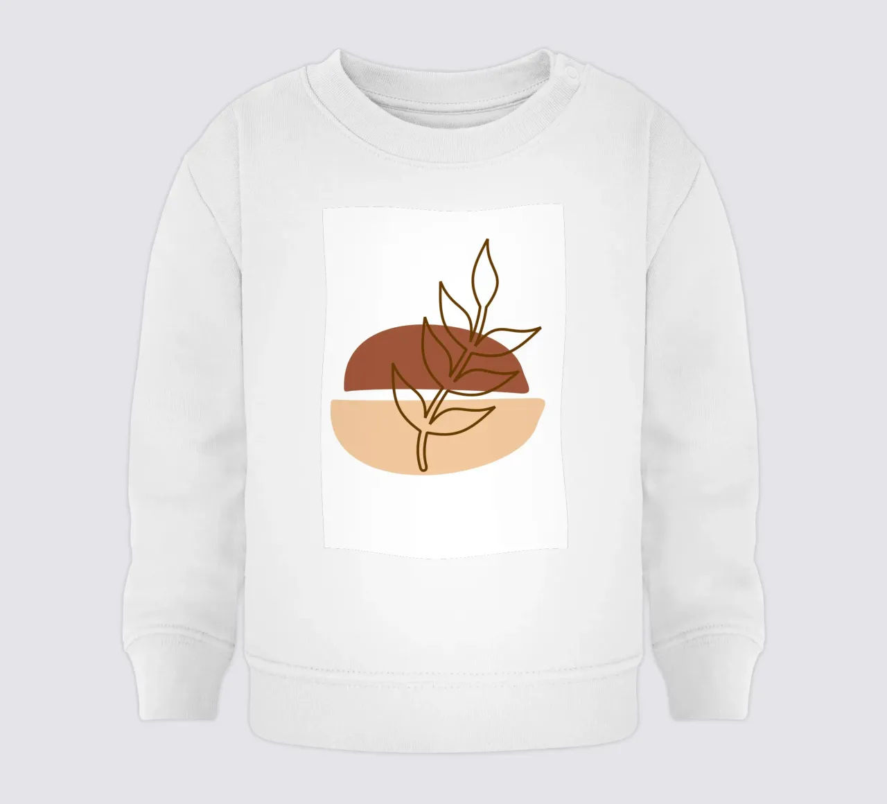 Abstract composition a leafy twig felpa neonato da LisaArtes