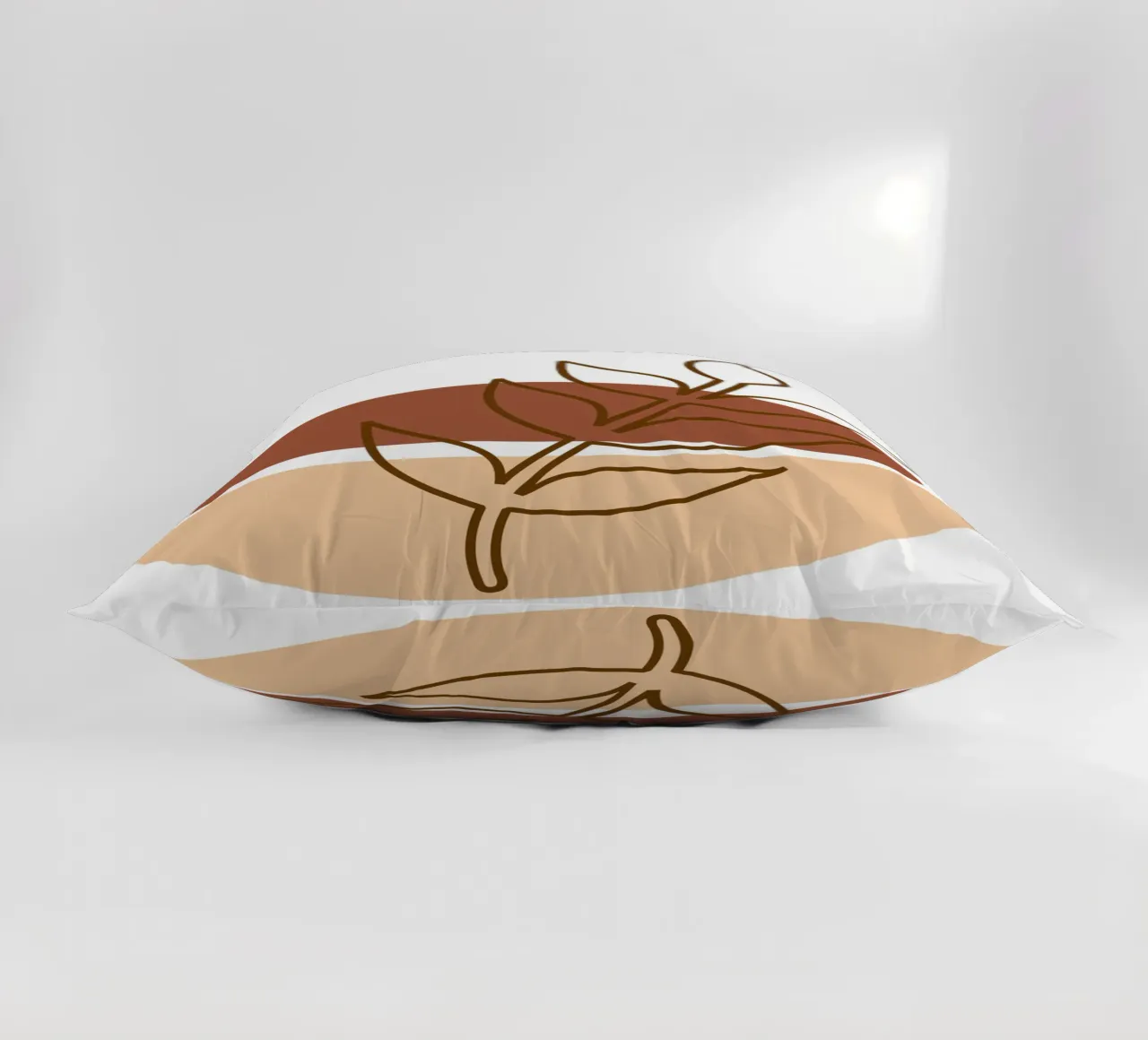 Abstract composition a leafy twig cuscino da LisaArtes