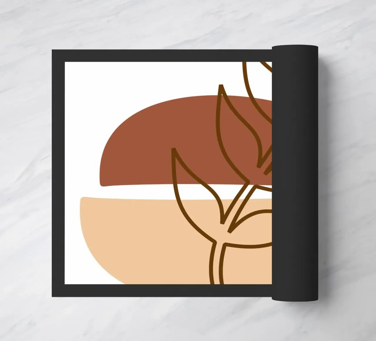 Abstract composition a leafy twig zerbino da LisaArtes