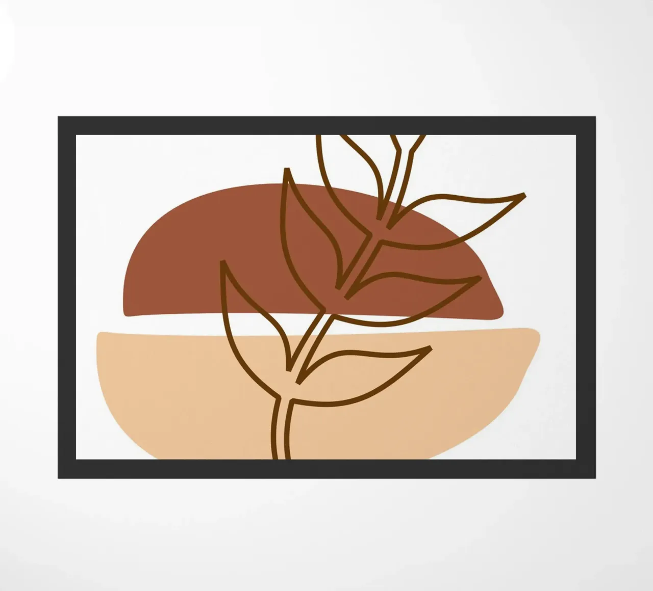 Abstract composition a leafy twig zerbino da LisaArtes