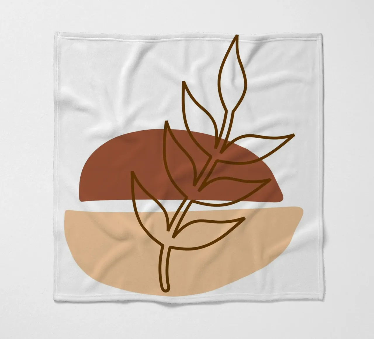 Abstract composition a leafy twig coperta in pile da LisaArtes