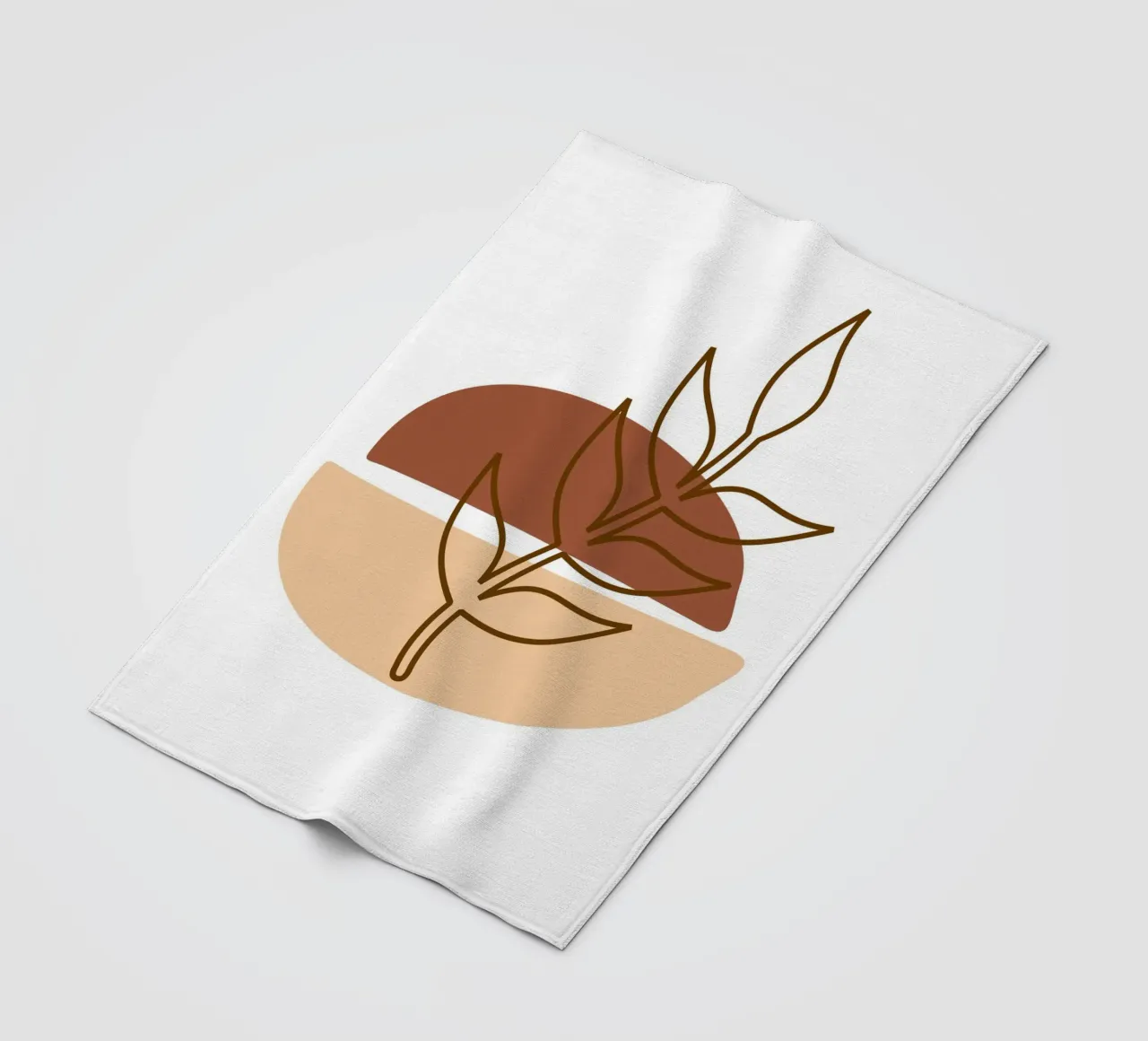 Abstract composition a leafy twig coperta in pile da LisaArtes