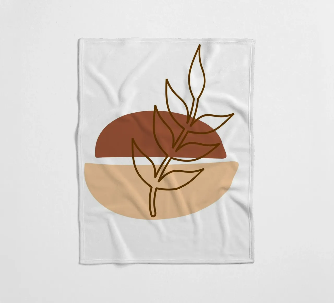 Abstract composition a leafy twig coperta in pile da LisaArtes