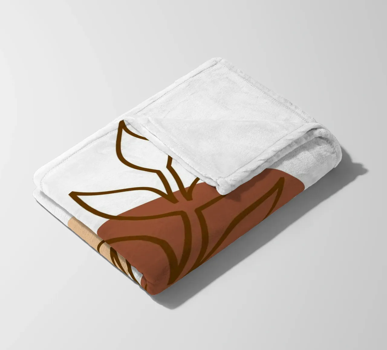 Abstract composition a leafy twig coperta in pile da LisaArtes