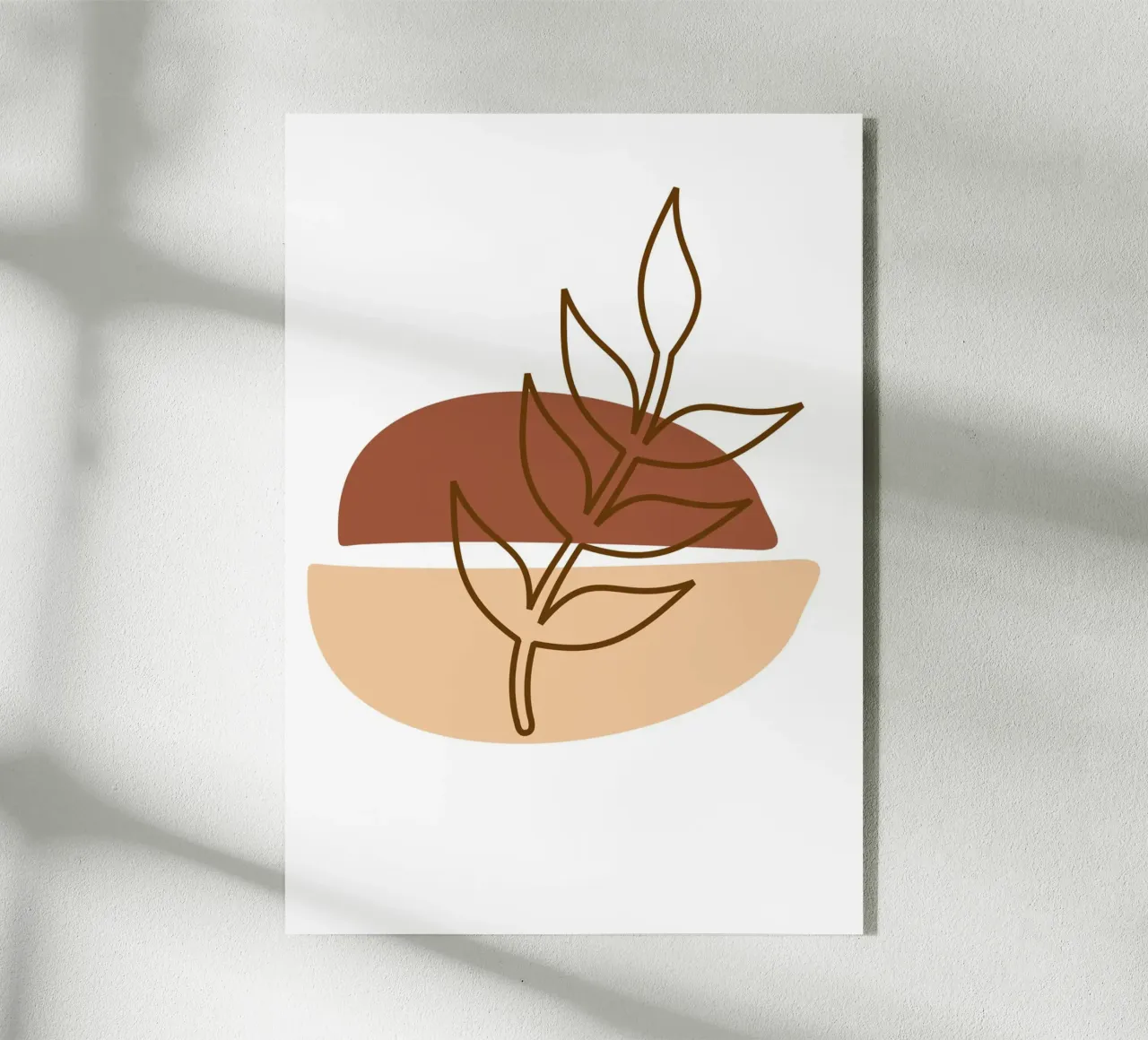 Abstract composition a leafy twig plexiglass da LisaArtes