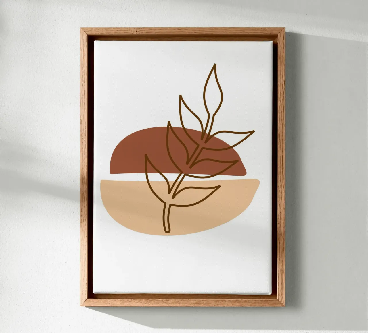 Abstract composition a leafy twig tela da LisaArtes