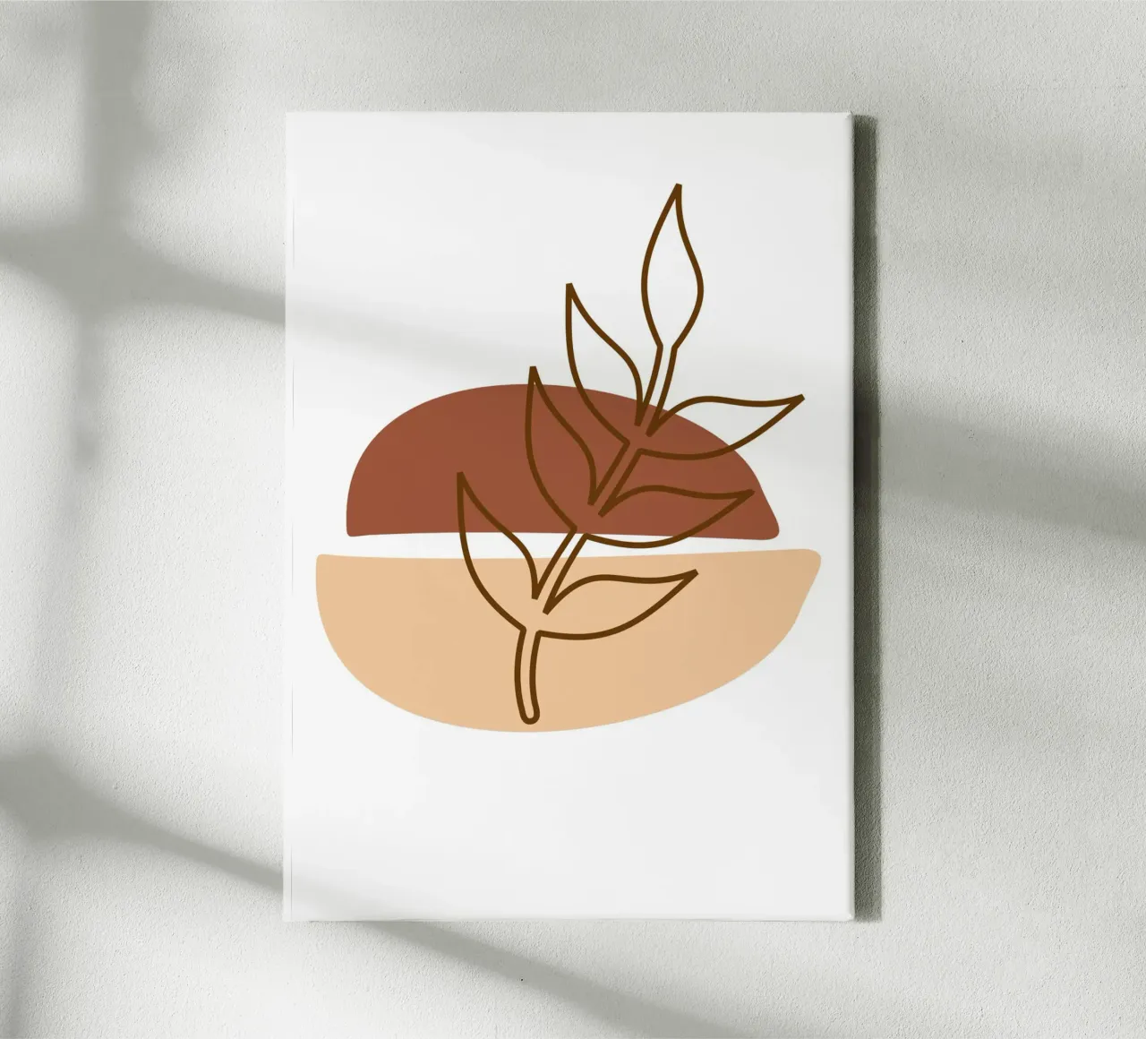 Abstract composition a leafy twig tela da LisaArtes