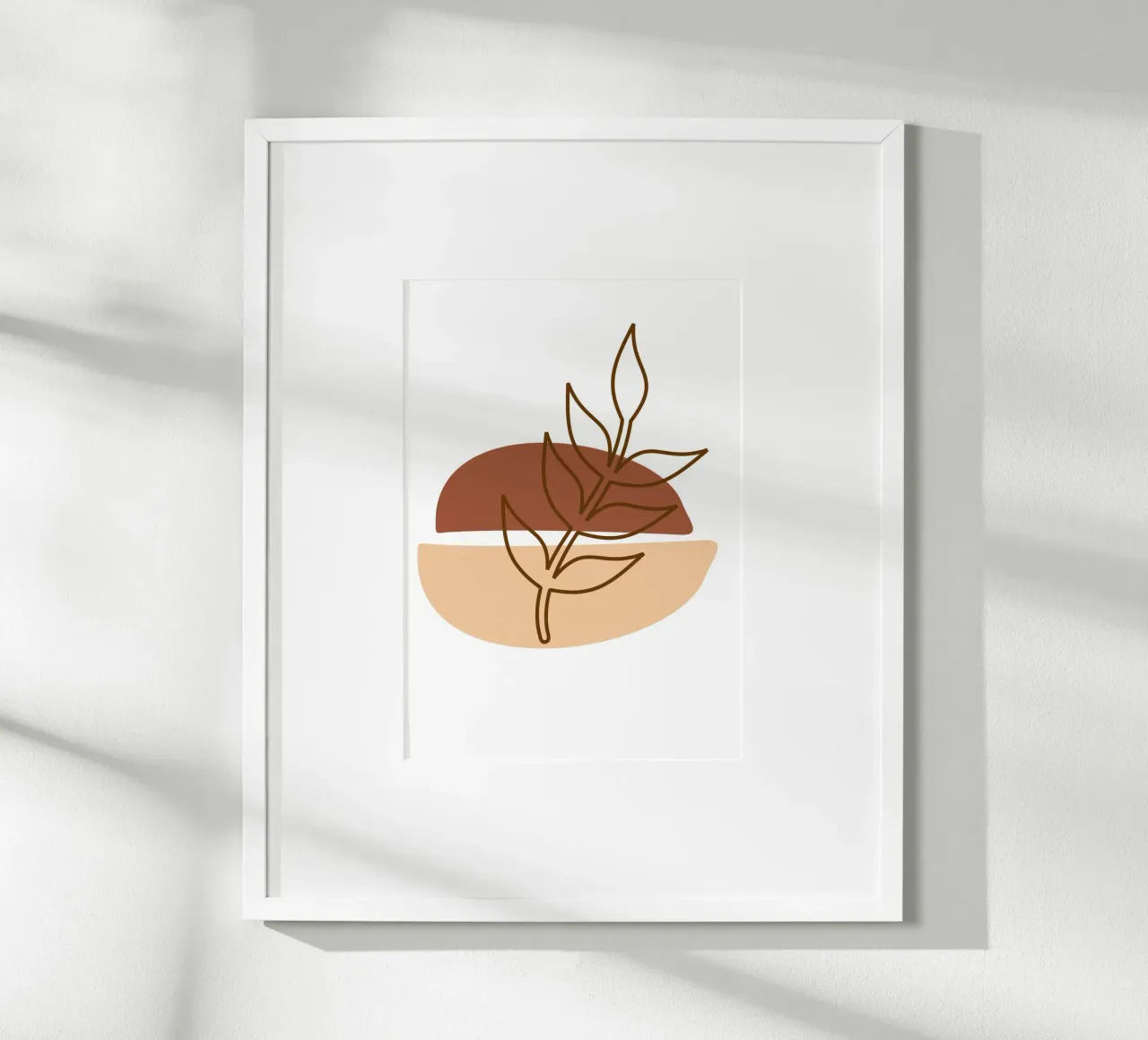 Abstract composition a leafy twig carta hahnemühle da LisaArtes