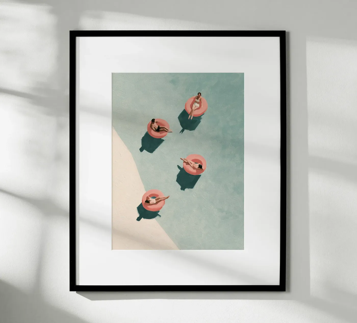 Poolside Drift poster da SunnyCanvas Co.