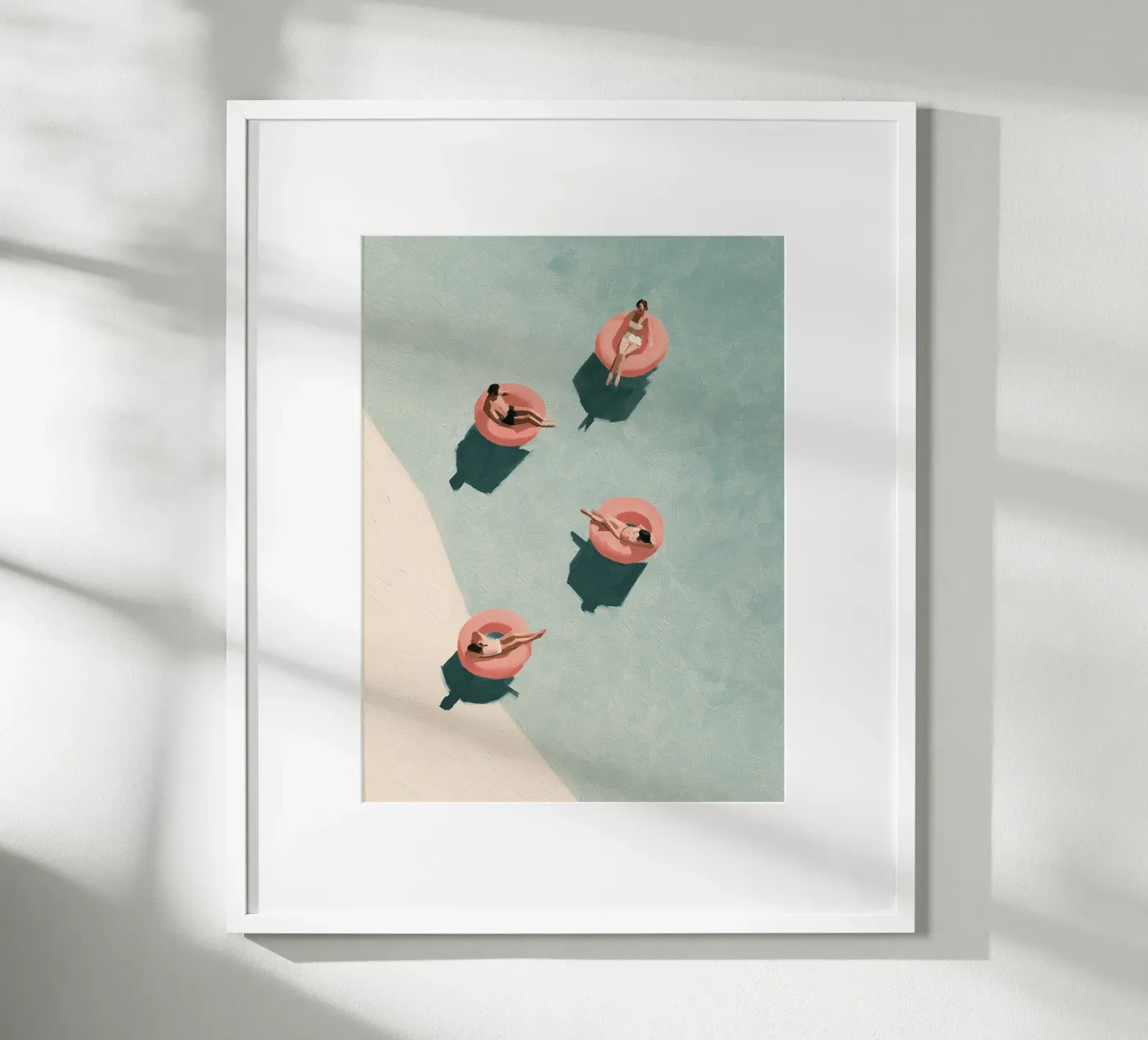 Poolside Drift poster da SunnyCanvas Co.