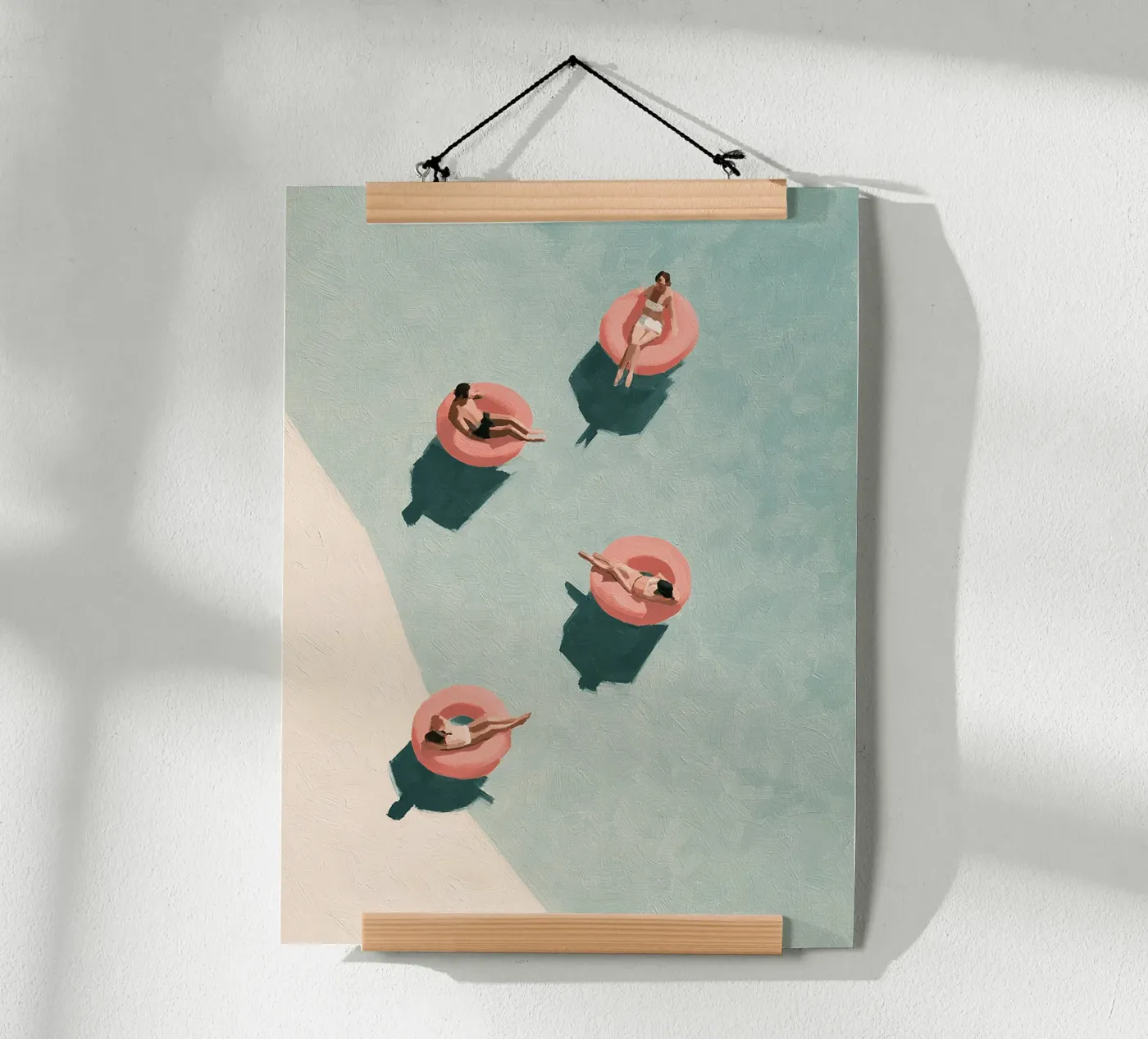 Poolside Drift poster da SunnyCanvas Co.