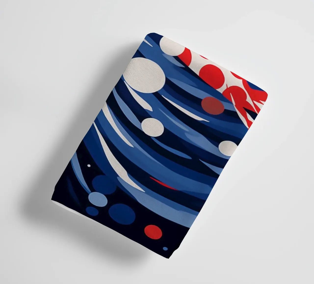 Decorative koi fish pattern with dots towel by Autofocus