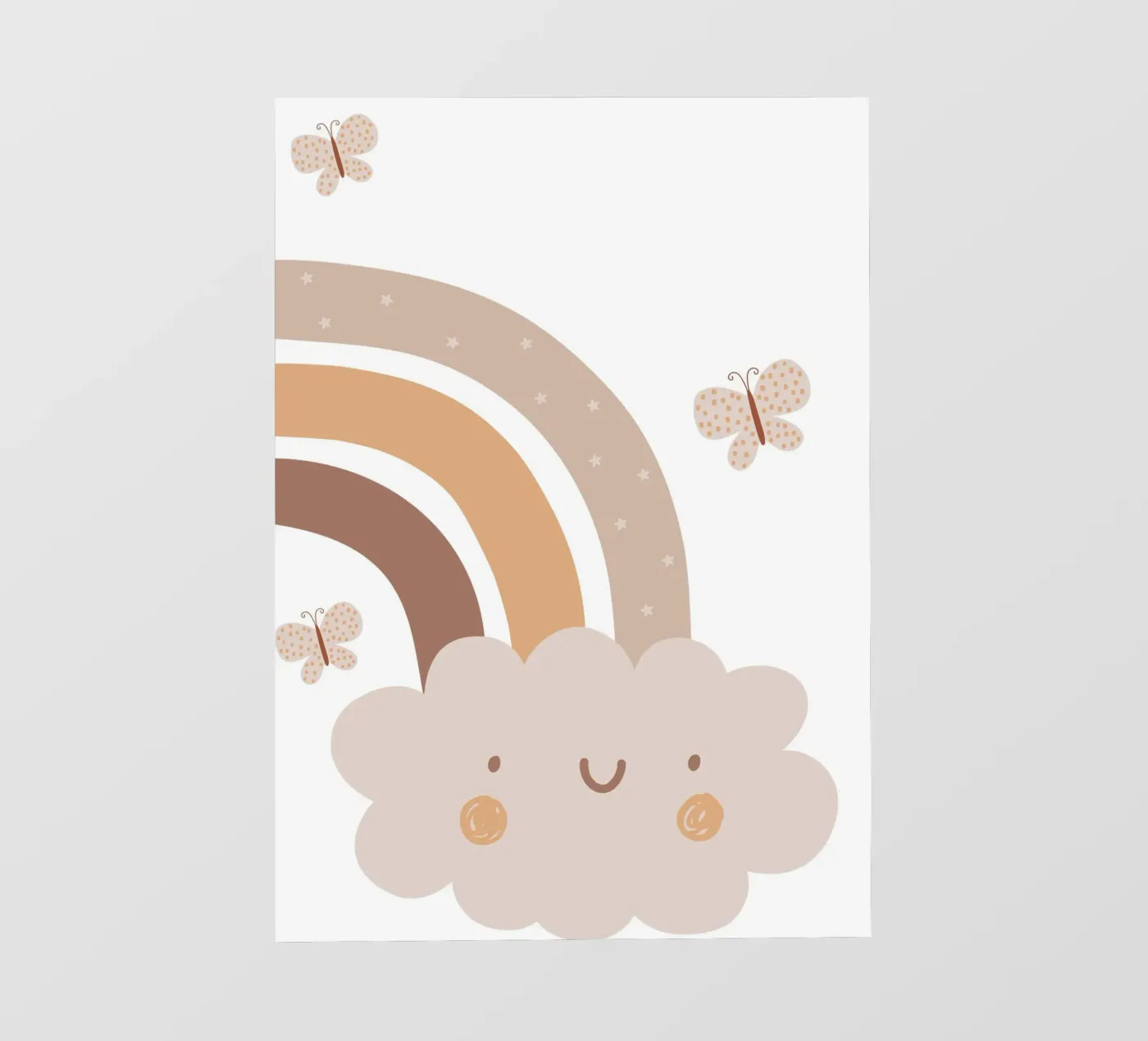 Cute smiling cloud pellicola backlit da LisaArtes