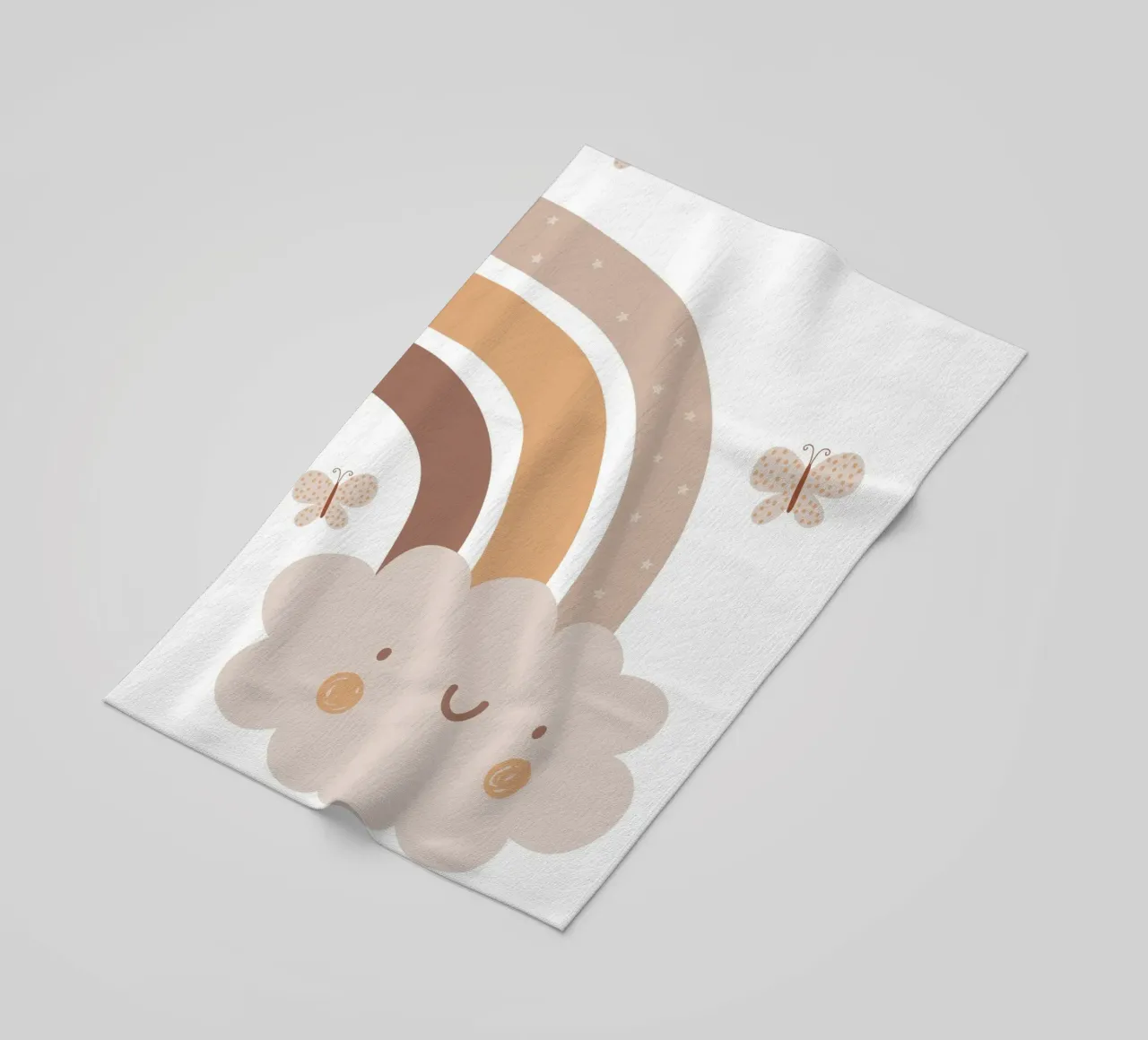 Cute smiling cloud telo mare da LisaArtes