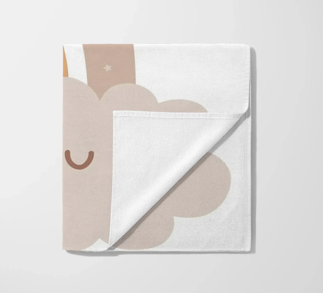 Cute smiling cloud telo mare da LisaArtes