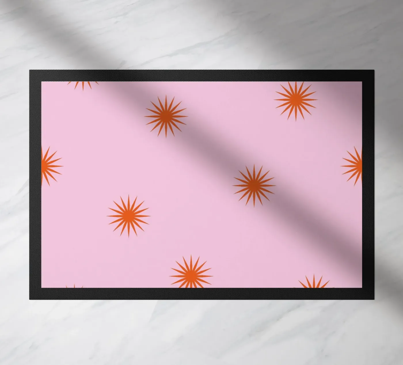 Sunshine Orange Pattern deurmat van janamossmann