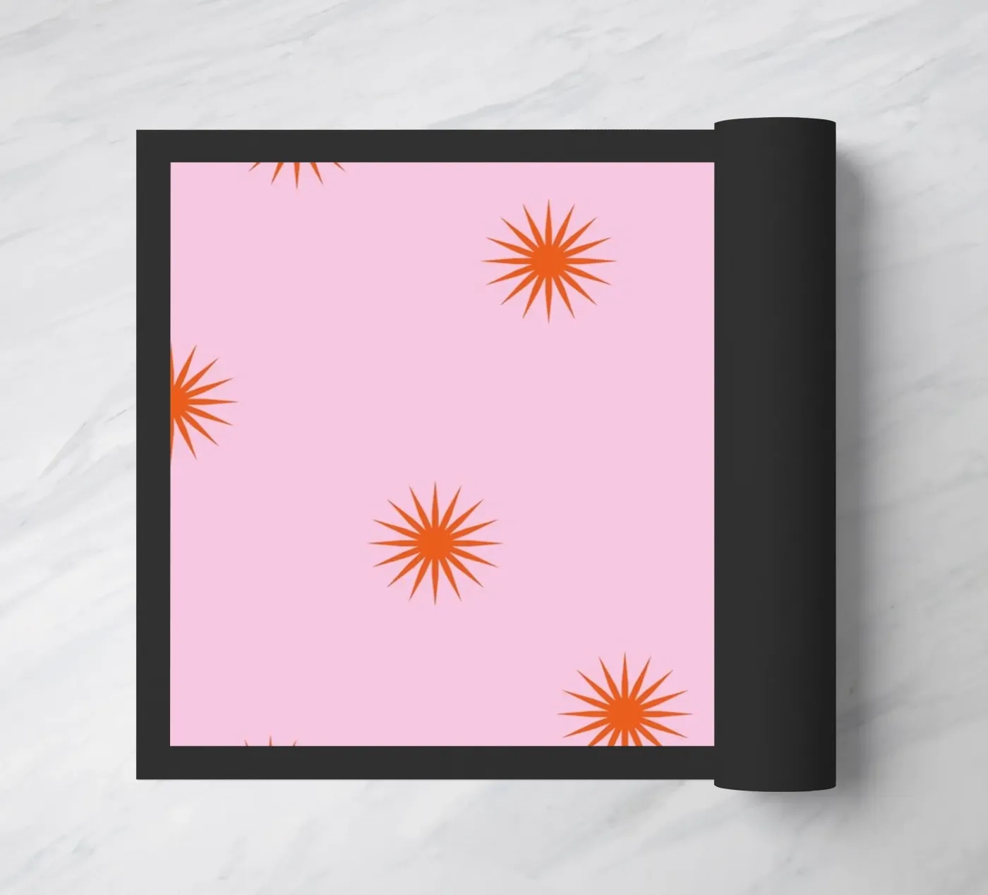 Sunshine Orange Pattern deurmat van janamossmann