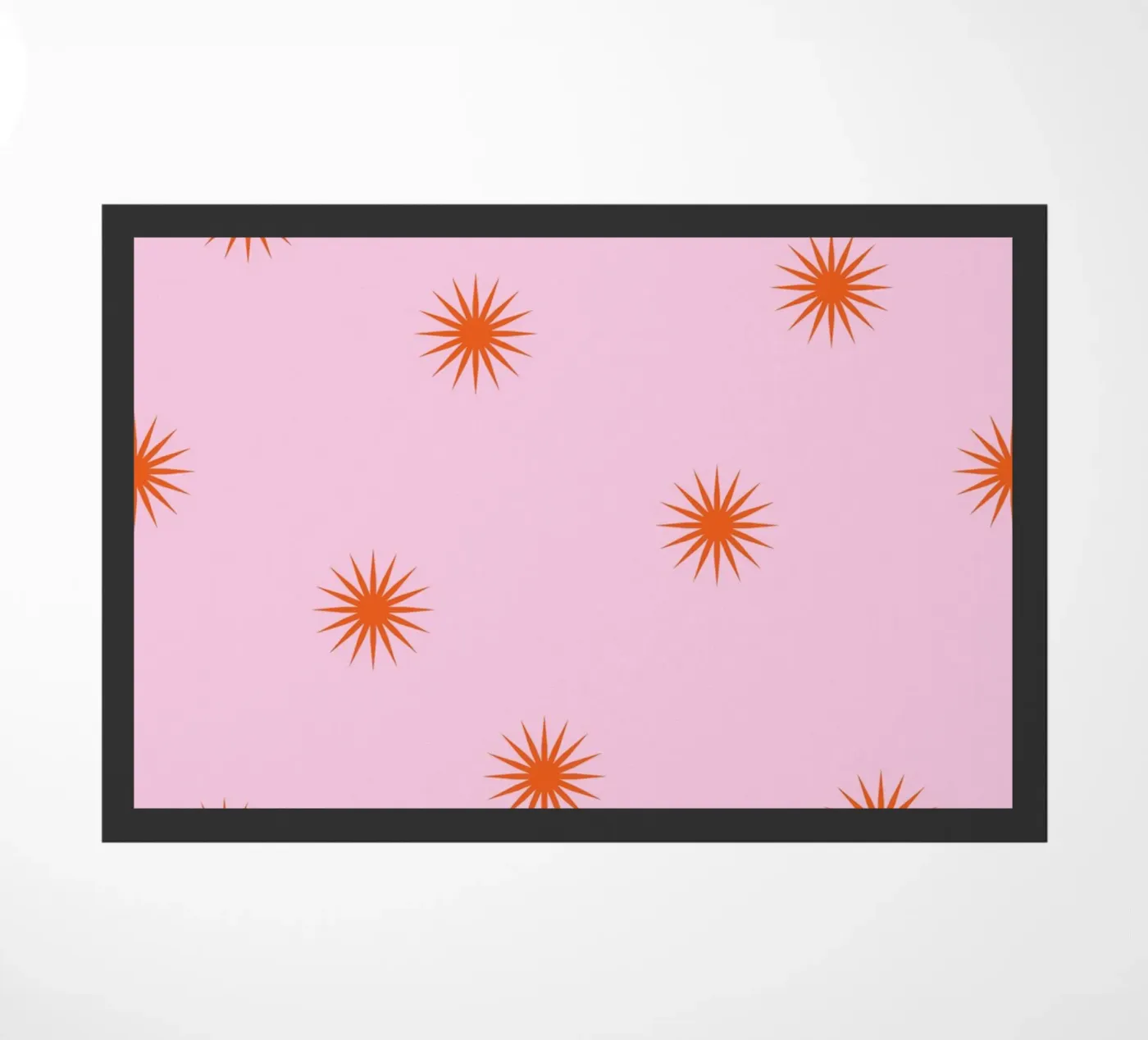 Sunshine Orange Pattern deurmat van janamossmann