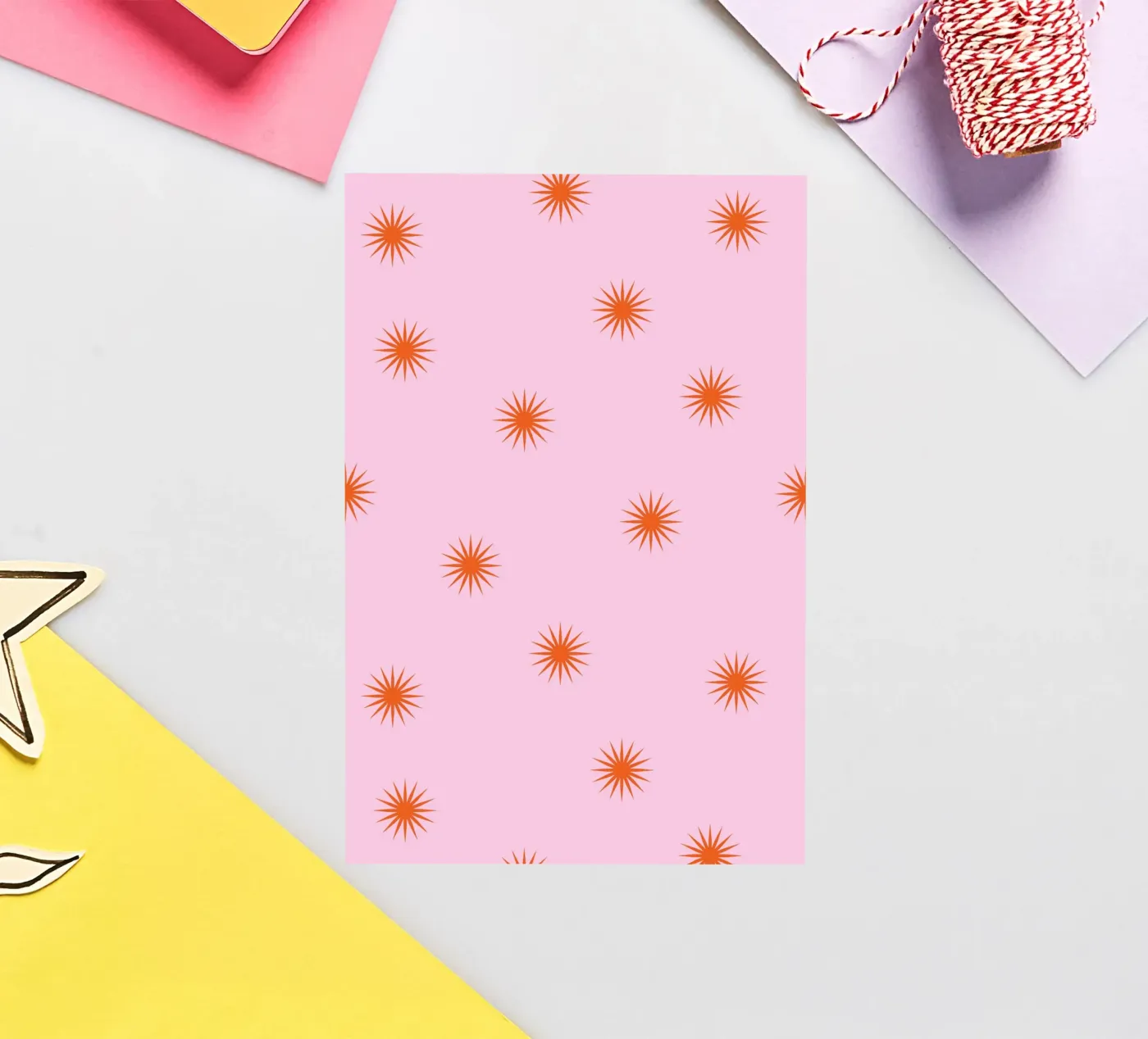 Sunshine Orange Pattern sticker by janamossmann