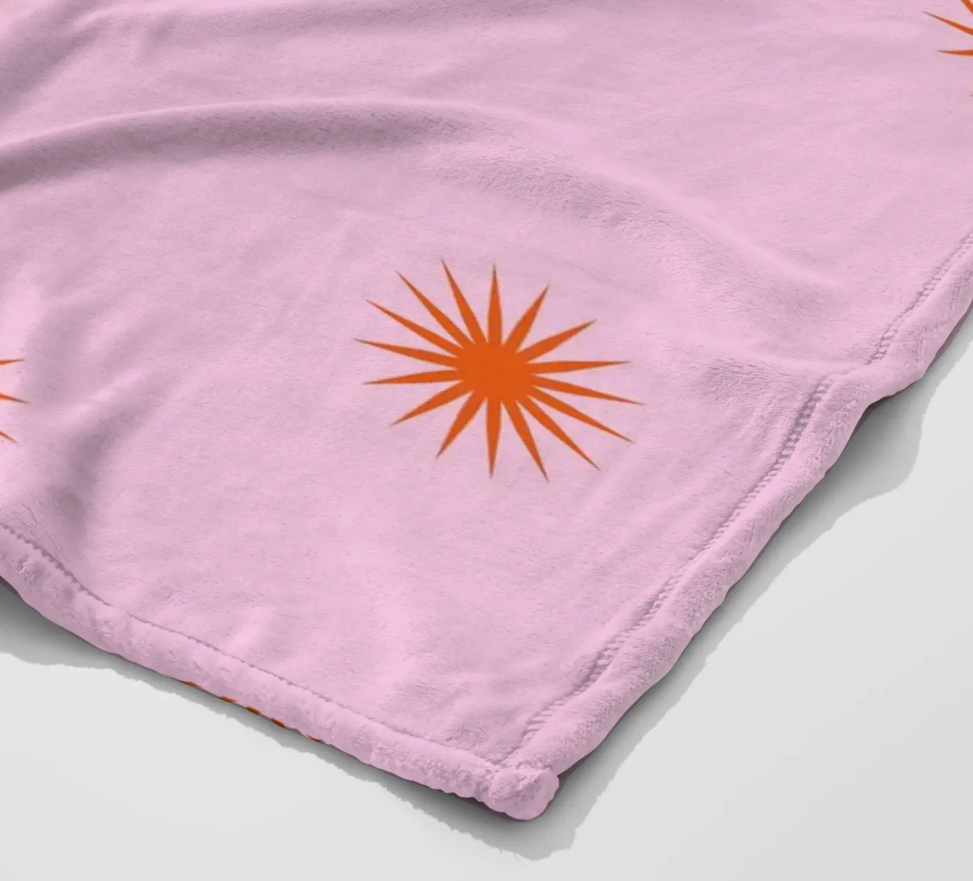 Sunshine Orange Pattern fleecedeken van janamossmann