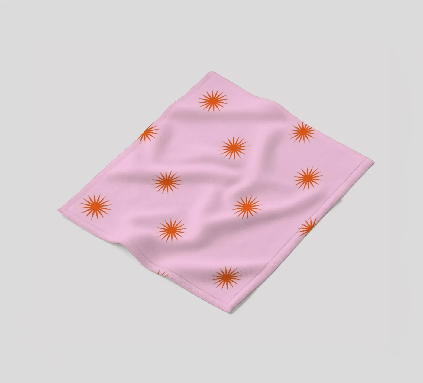Sunshine Orange Pattern fleecedeken van janamossmann