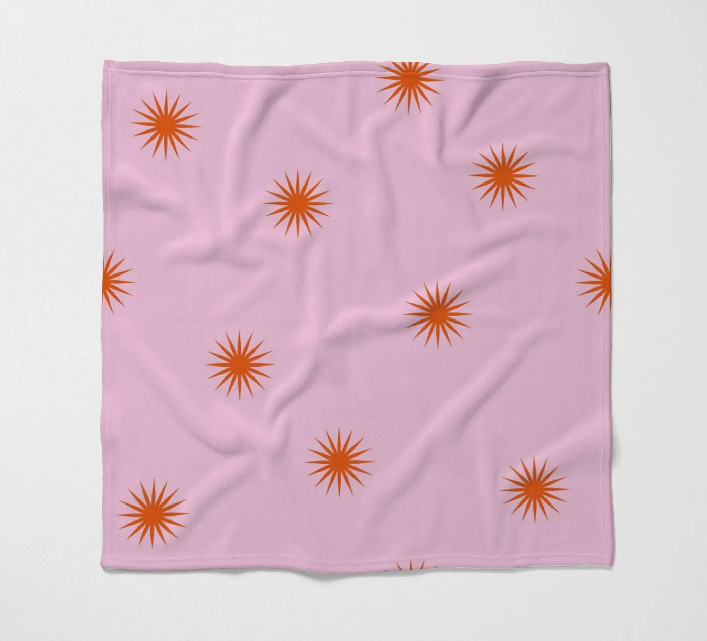 Sunshine Orange Pattern fleecedeken van janamossmann