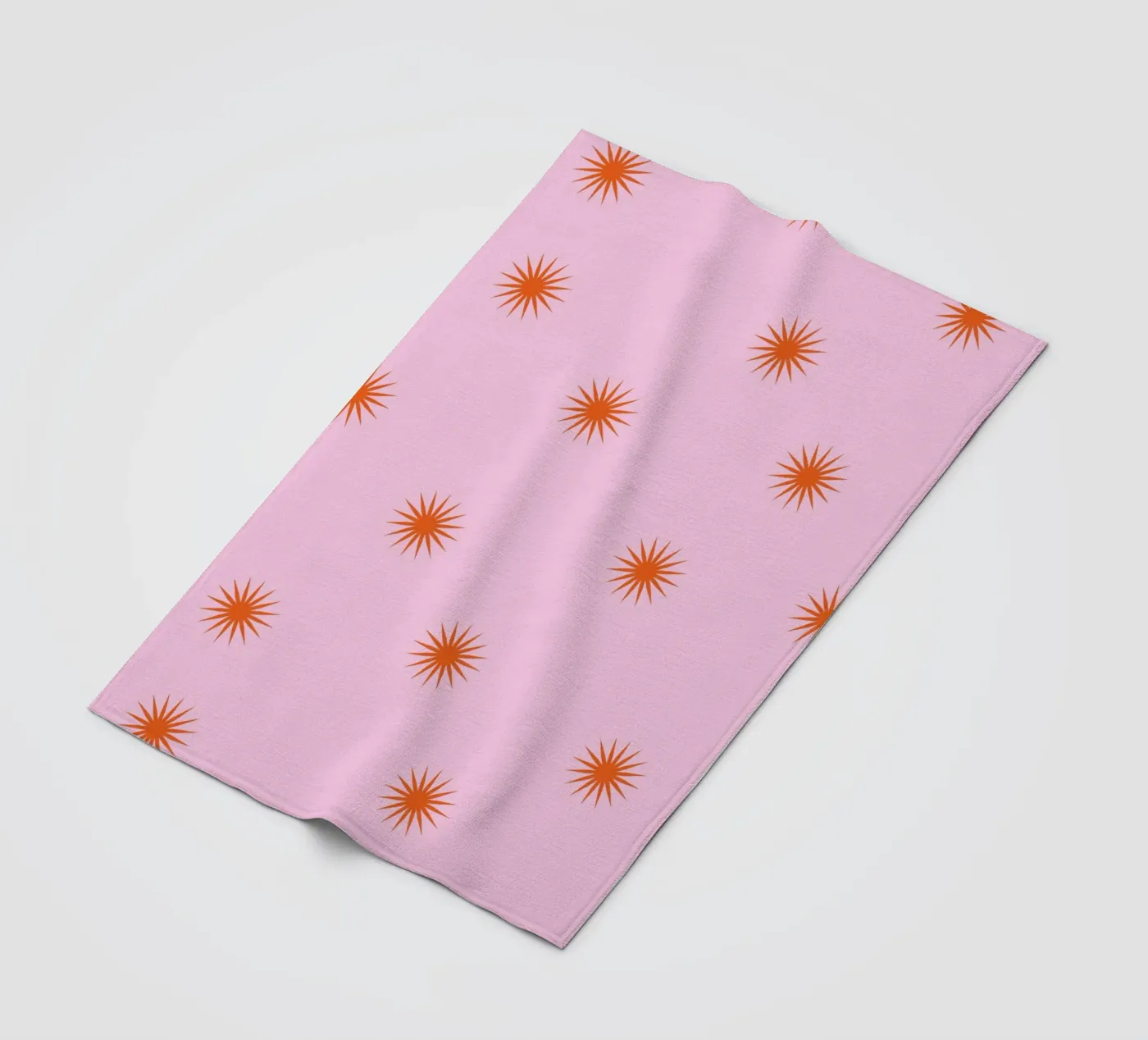 Sunshine Orange Pattern fleecedeken van janamossmann