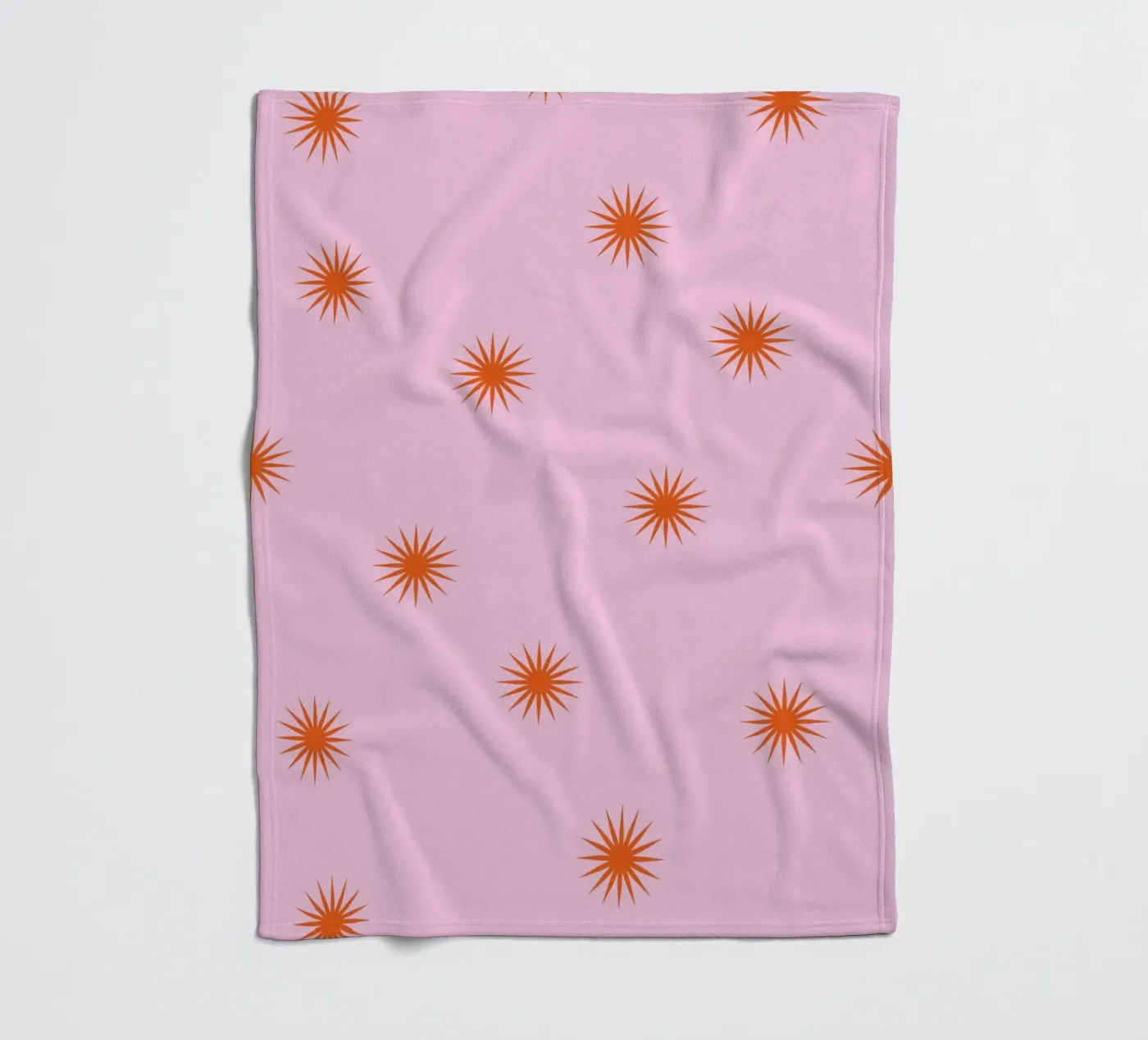 Sunshine Orange Pattern fleecedeken van janamossmann