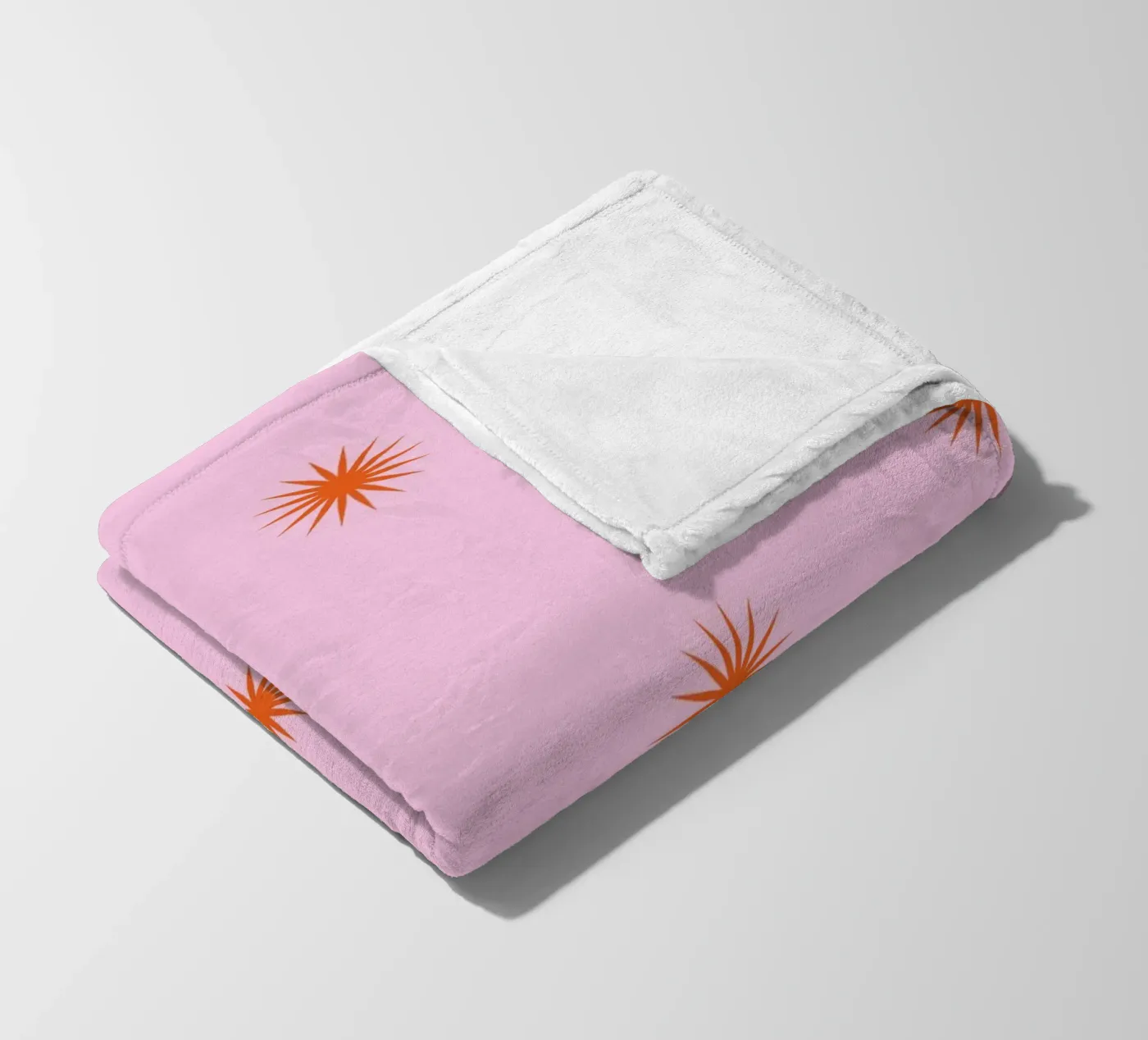 Sunshine Orange Pattern fleecedeken van janamossmann