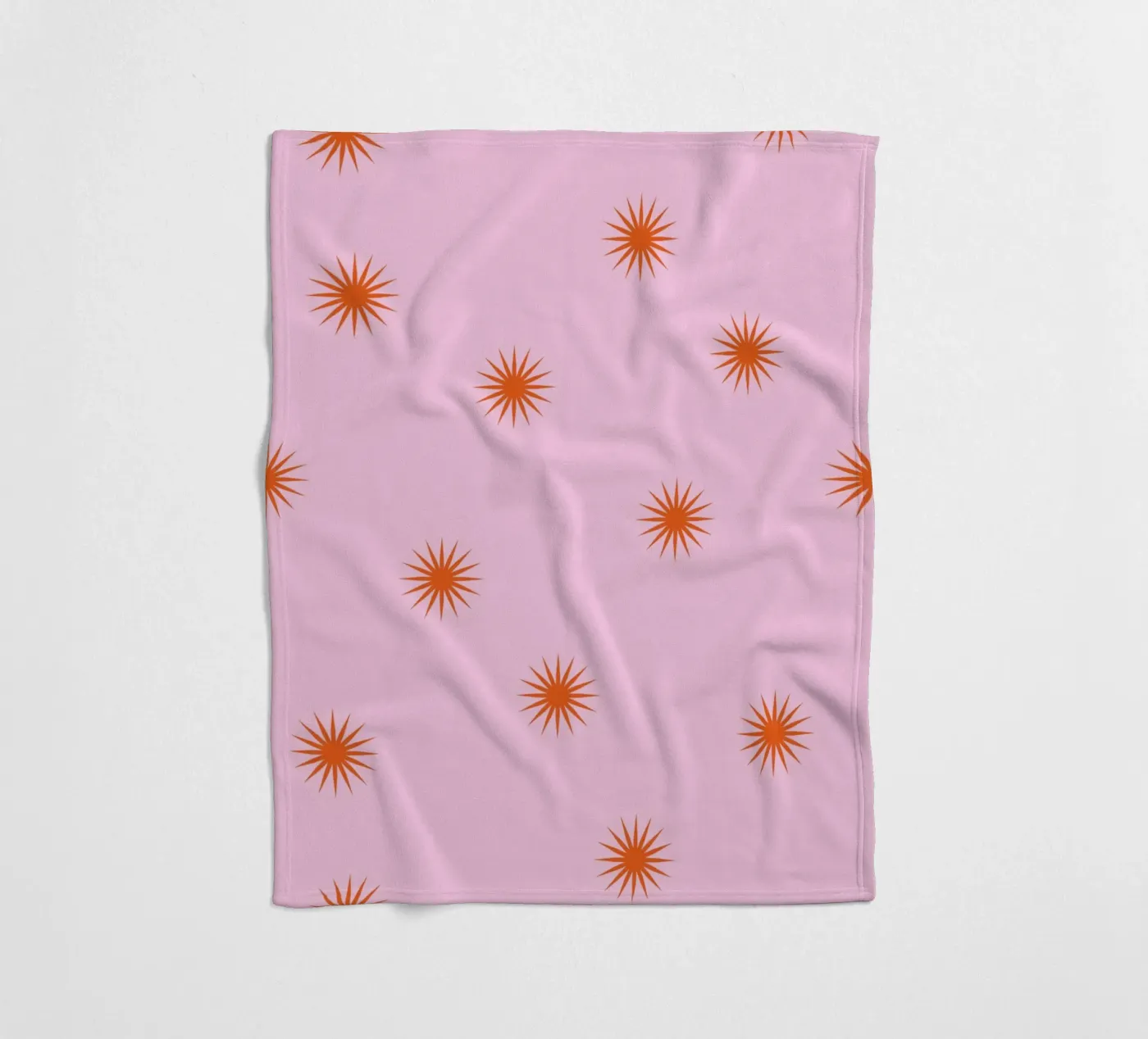 Sunshine Orange Pattern fleecedeken van janamossmann