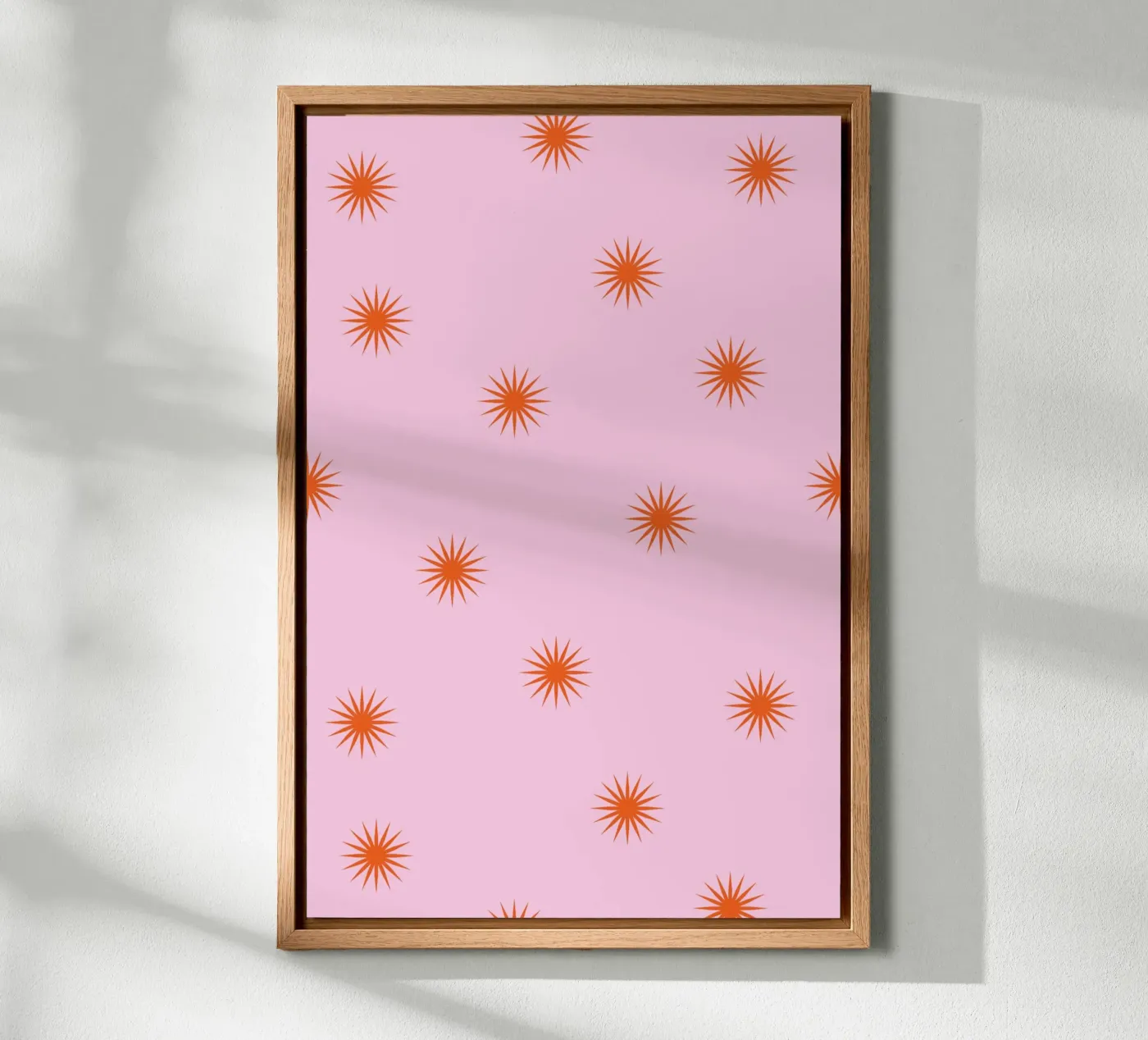 Sunshine Orange Pattern canvas van janamossmann